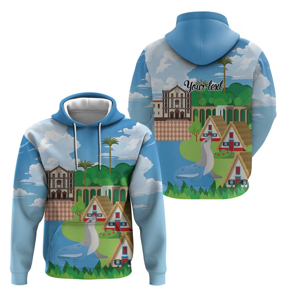 Feliz Dia de Madeira Personalized Hoodie Traditional Palheiros Straw-roofed Houses LT9