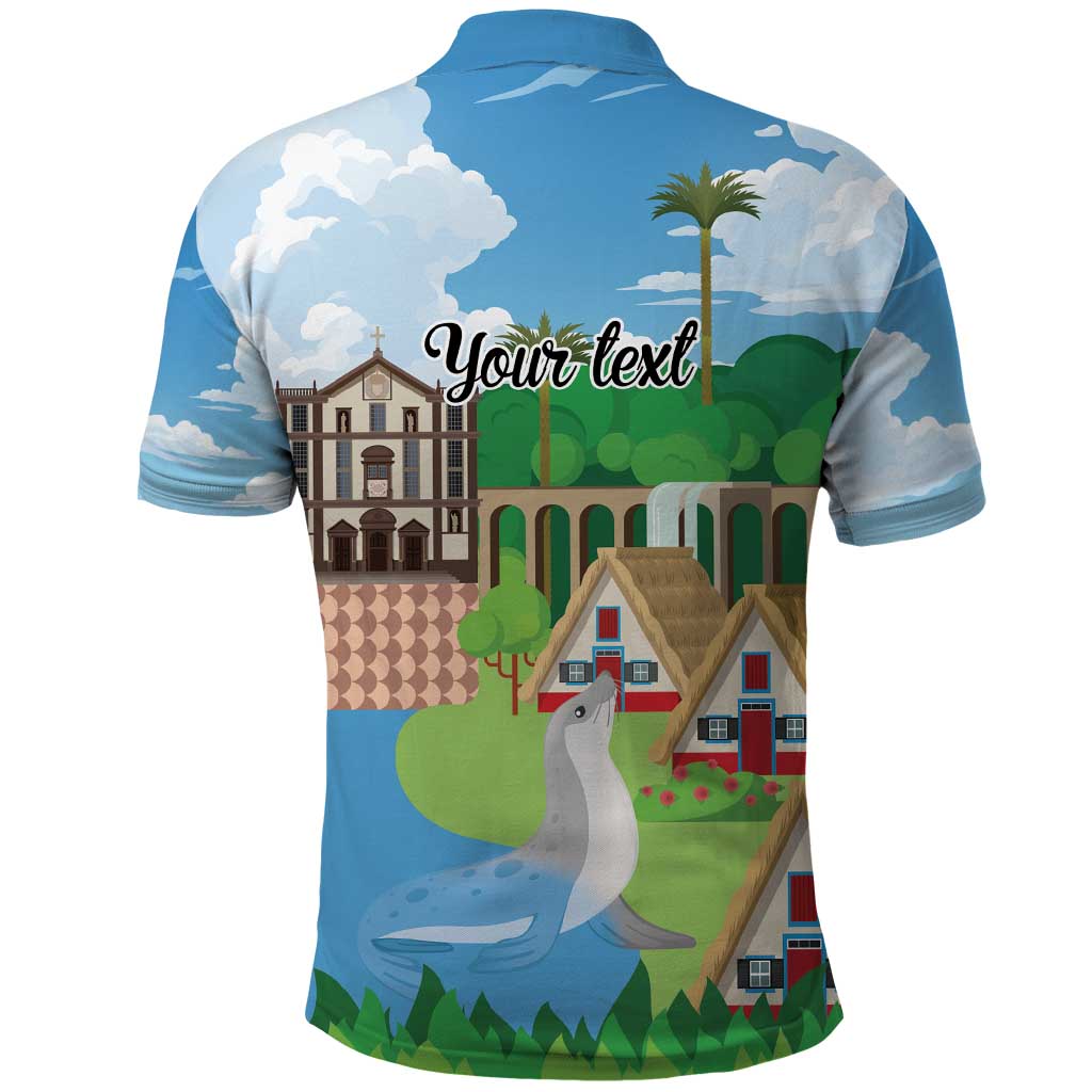 Feliz Dia de Madeira Personalized Polo Shirt Traditional Palheiros Straw-roofed Houses LT9