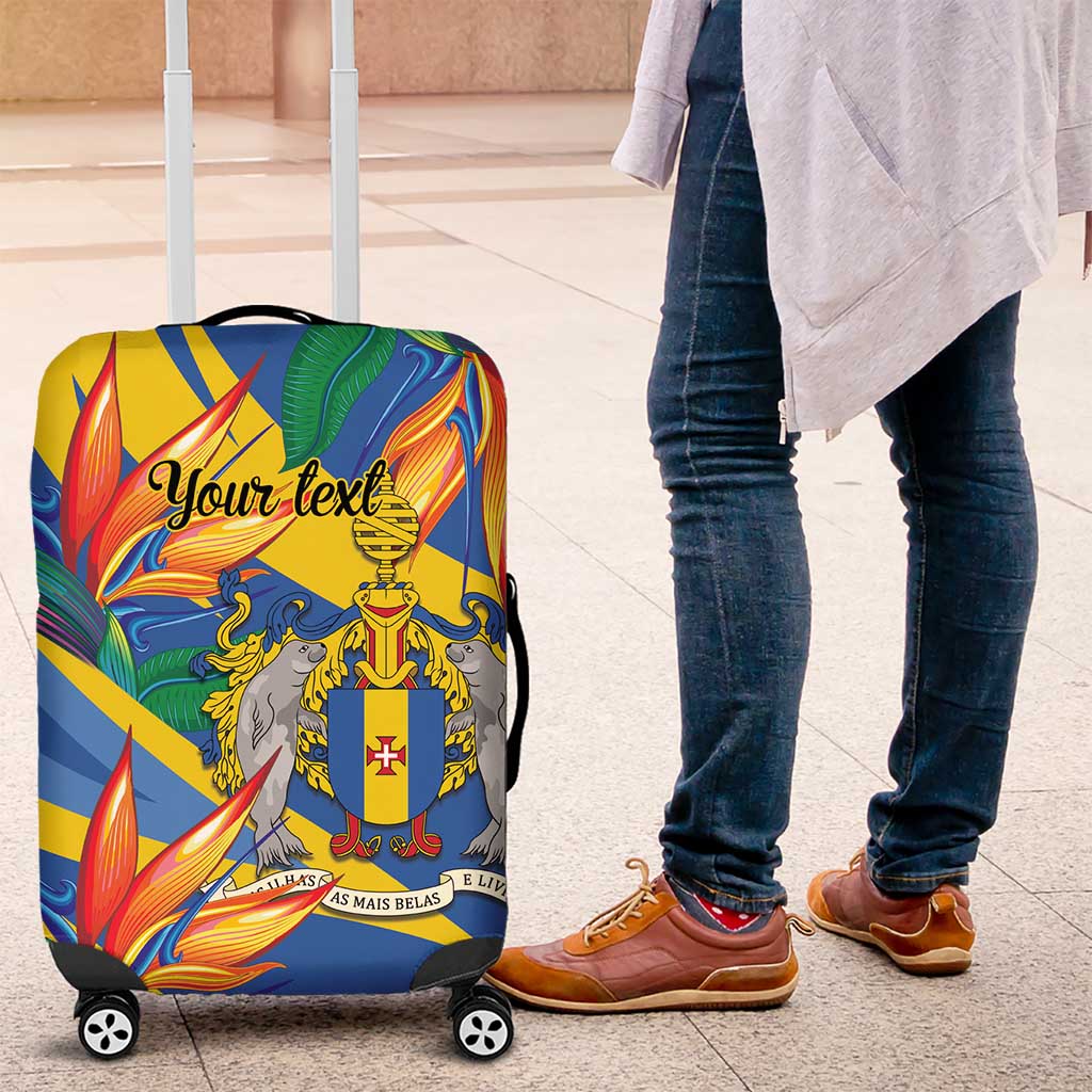 Bird of Paradise Flower Madeira Personalized Luggage Cover LT9