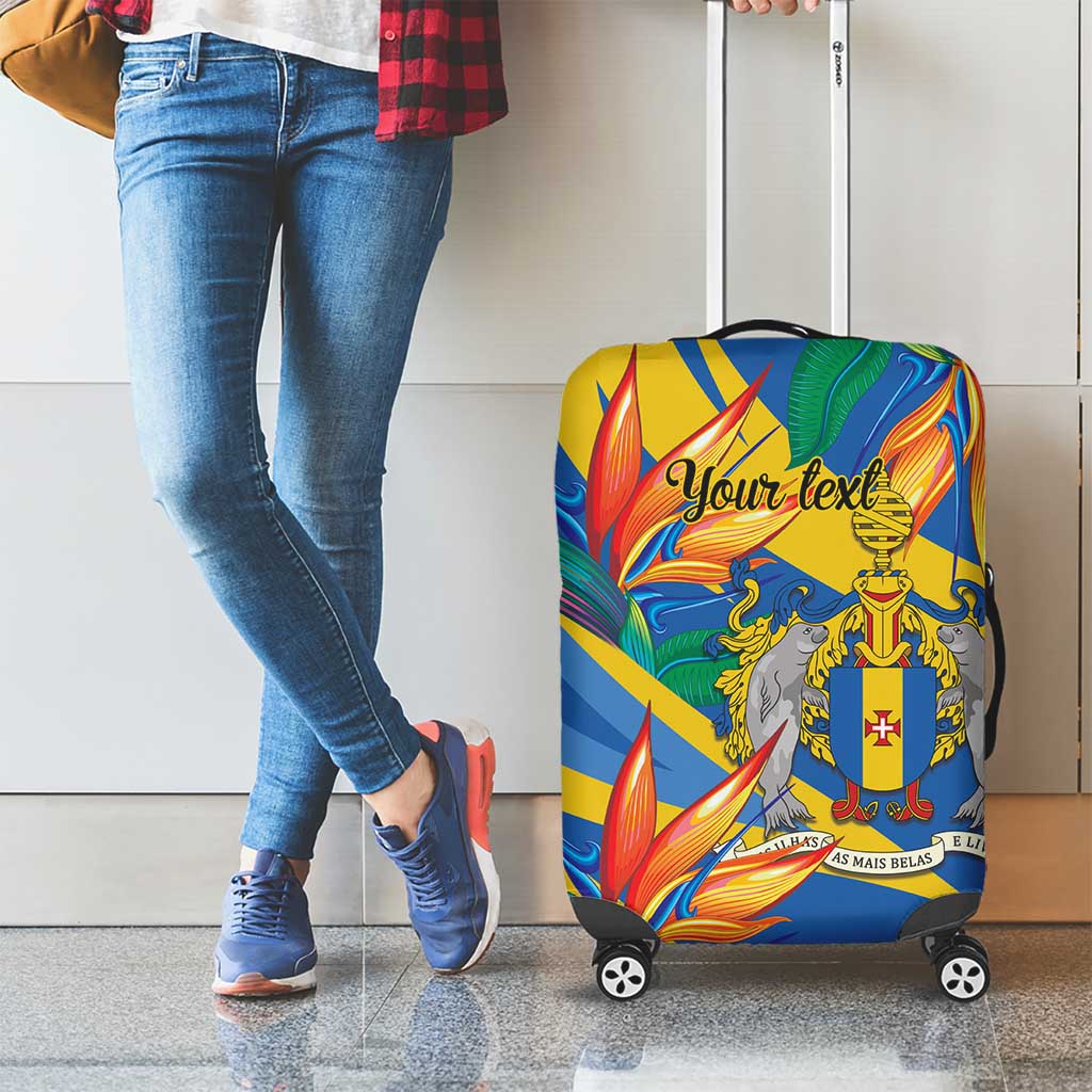 Bird of Paradise Flower Madeira Personalized Luggage Cover LT9