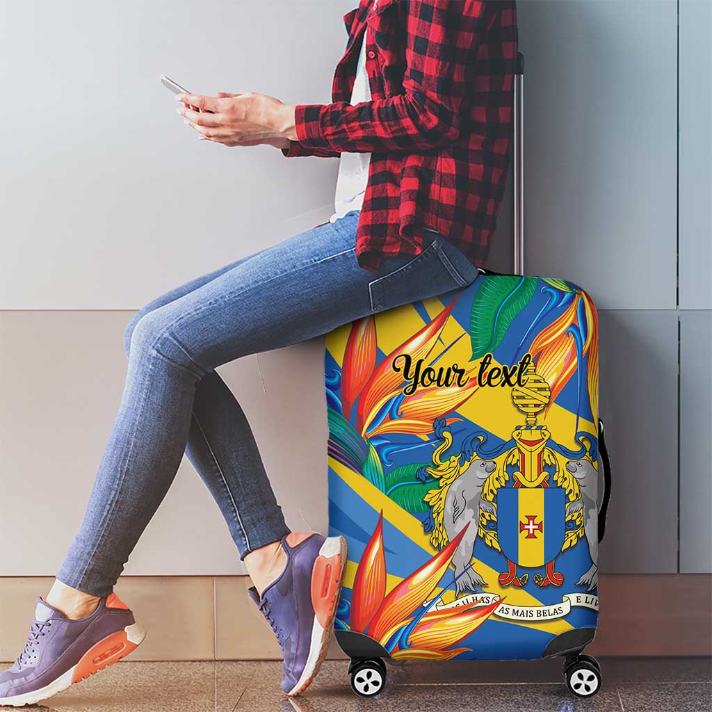 Bird of Paradise Flower Madeira Personalized Luggage Cover LT9