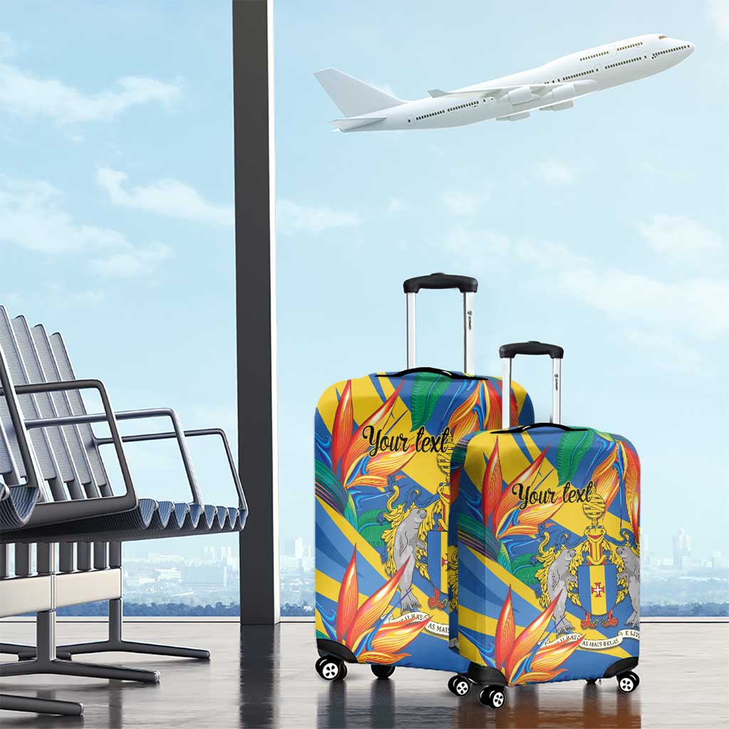 Bird of Paradise Flower Madeira Personalized Luggage Cover LT9