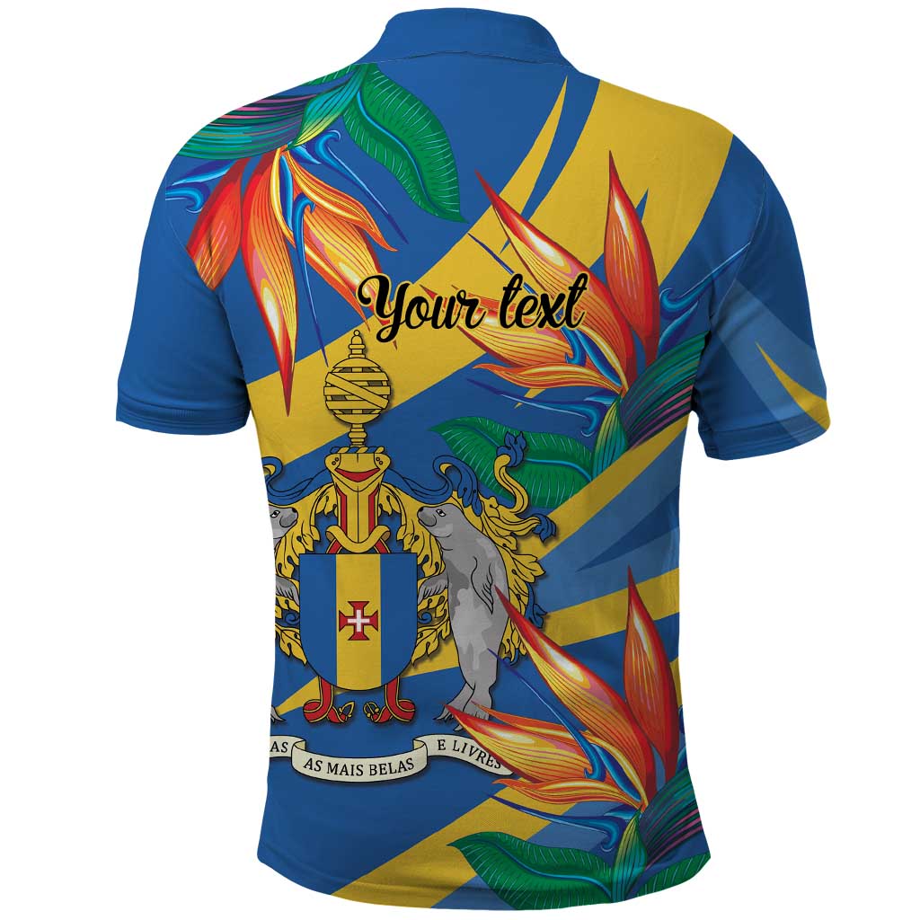 Bird of Paradise Flower Madeira Personalized Polo Shirt LT9