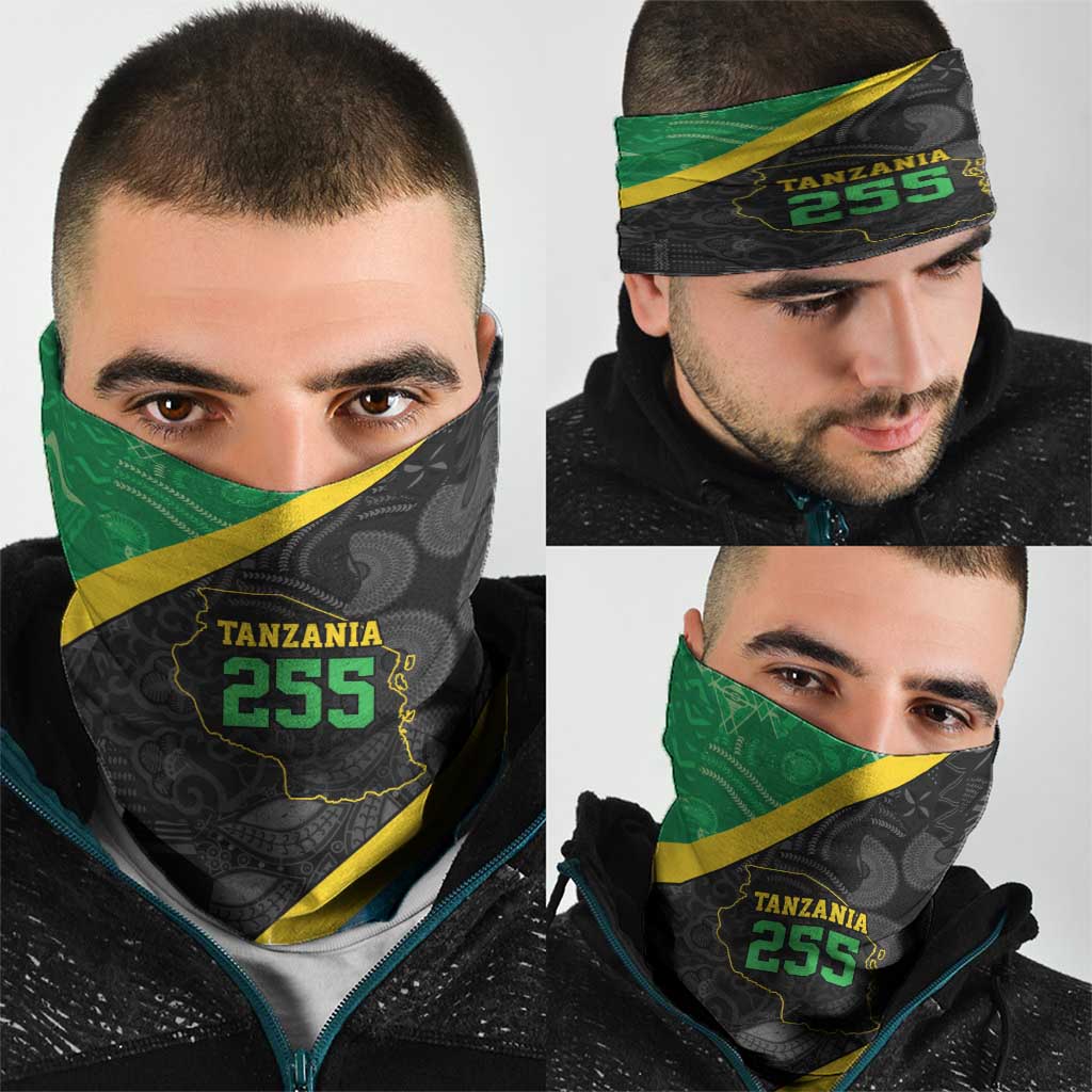 Tanzania 255 Neck Gaiter African Mix Pattern Flag Motif LT9