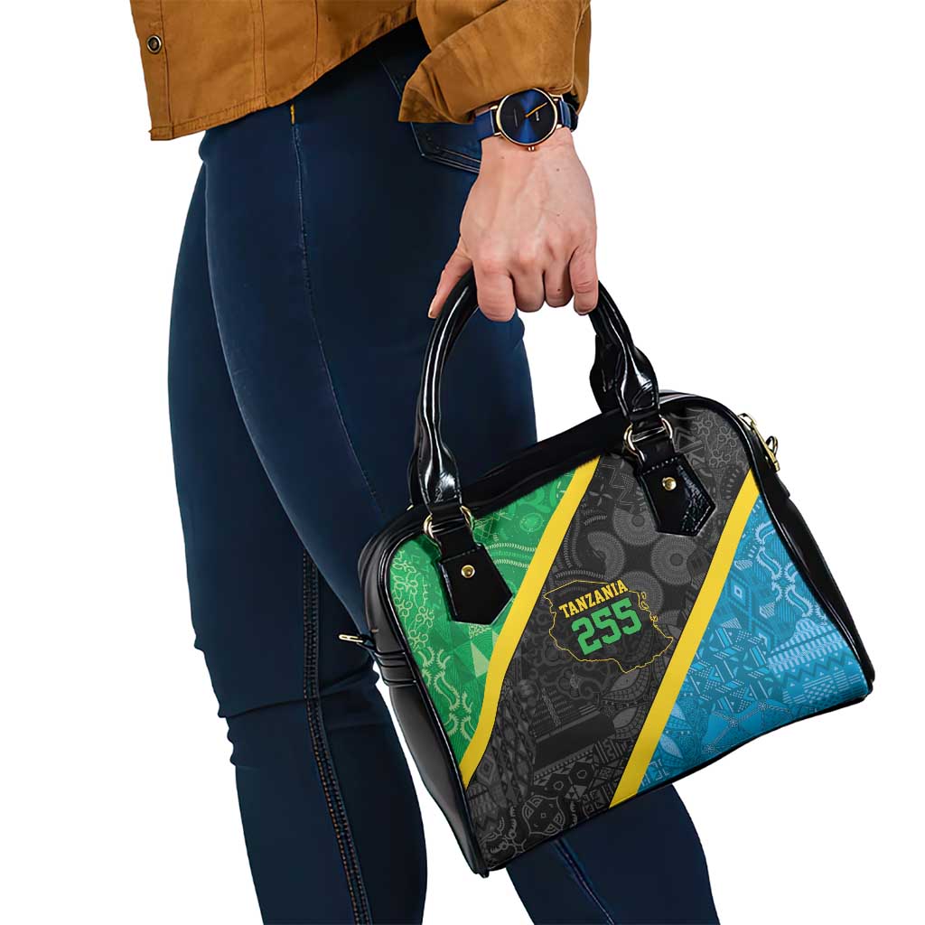 Tanzania 255 Shoulder Handbag African Mix Pattern Flag Motif LT9