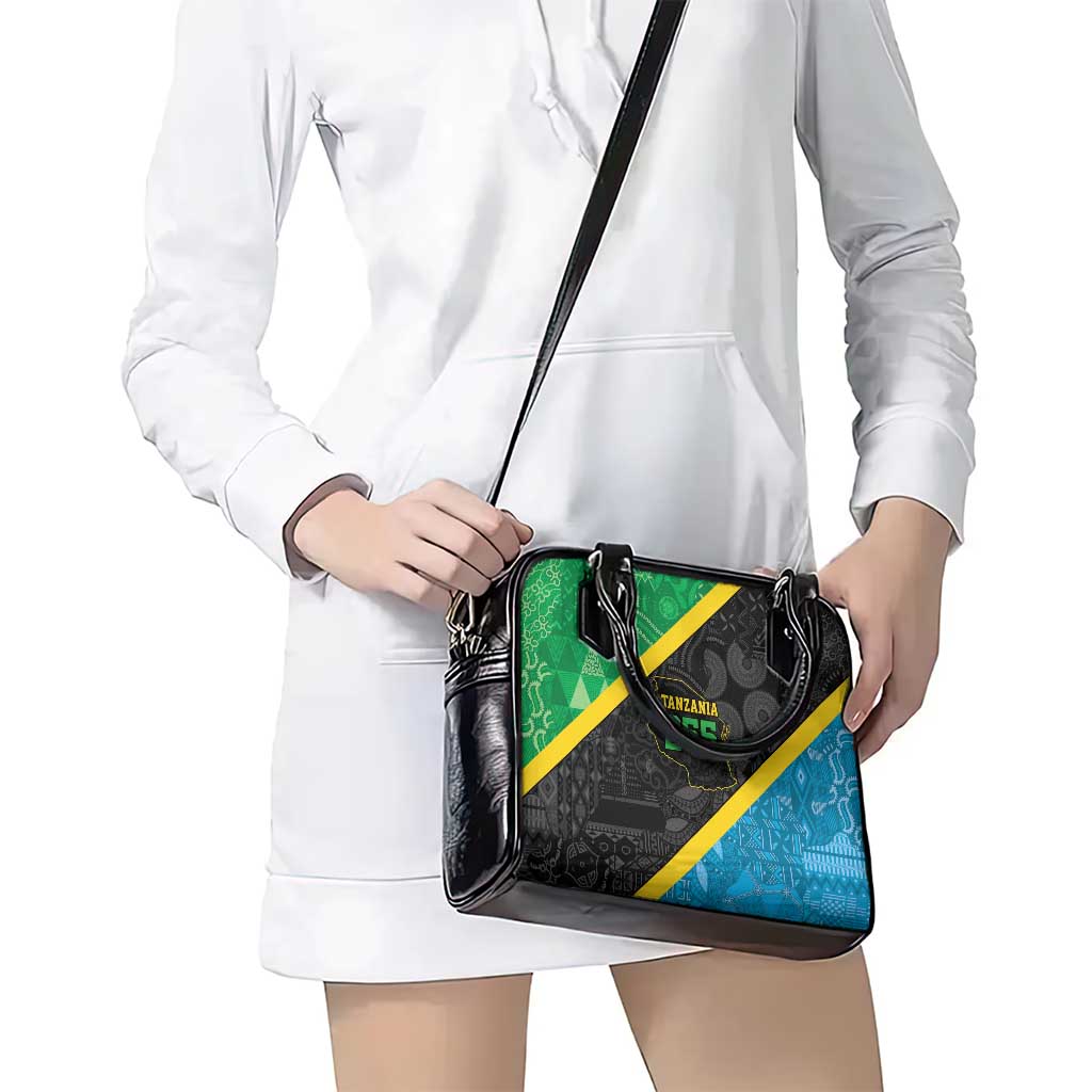 Tanzania 255 Shoulder Handbag African Mix Pattern Flag Motif LT9