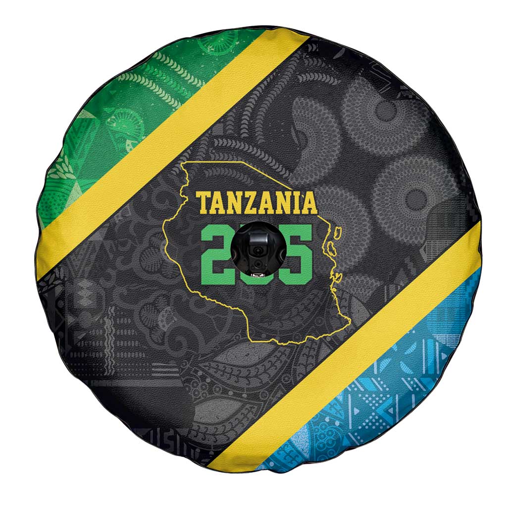Tanzania 255 Spare Tire Cover African Mix Pattern Flag Motif LT9