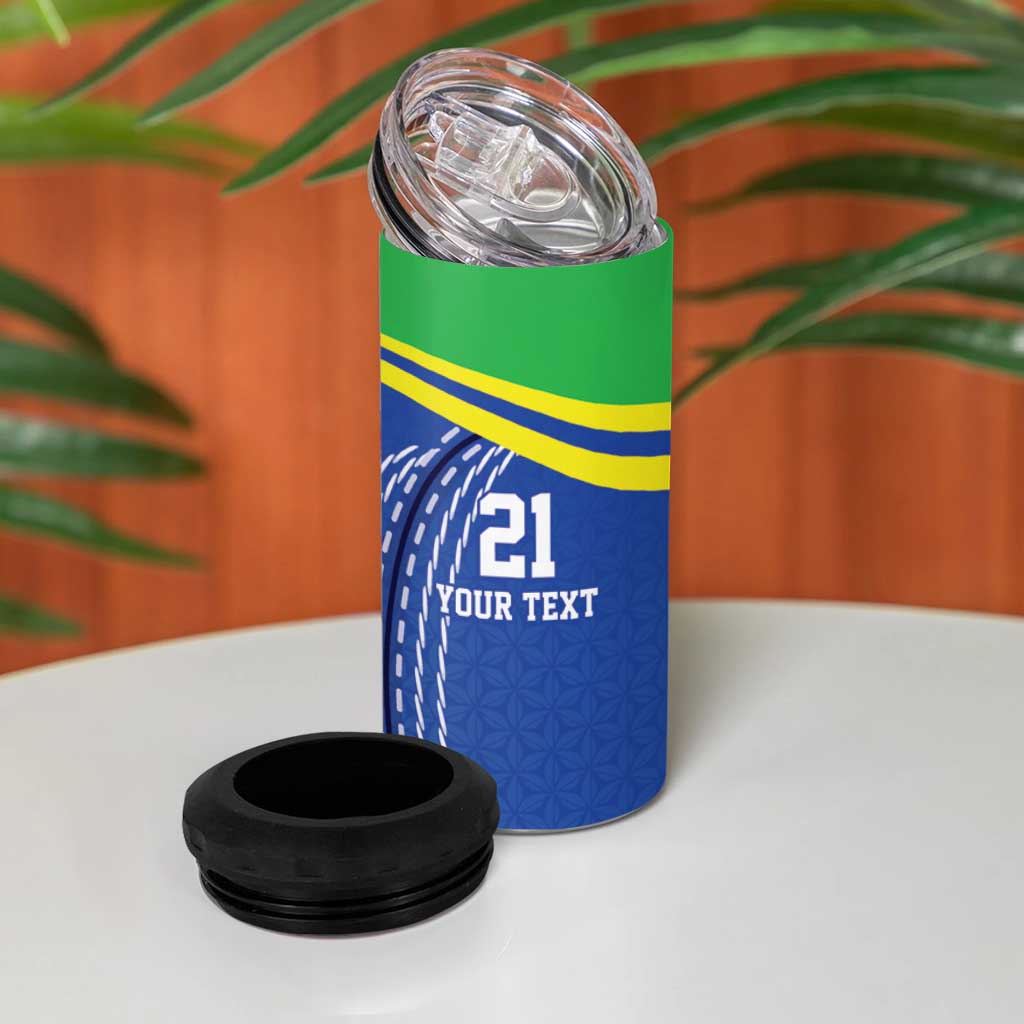 Custom Cicket African Tanzania 4 in 1 Can Cooler Tumbler The Cows Tanzania Pattern LT9