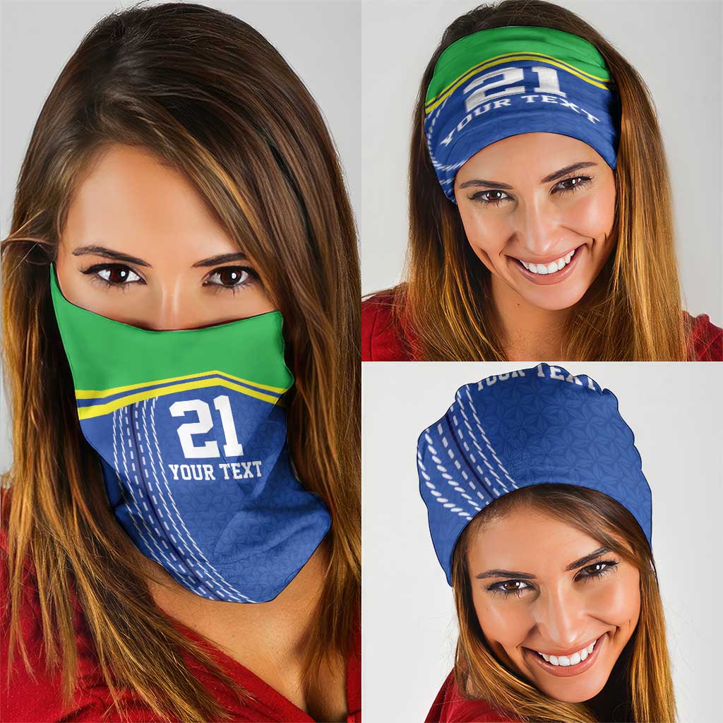 Tanzania Cricket Custom Neck Gaiter The Cows Tanzania Pattern LT9