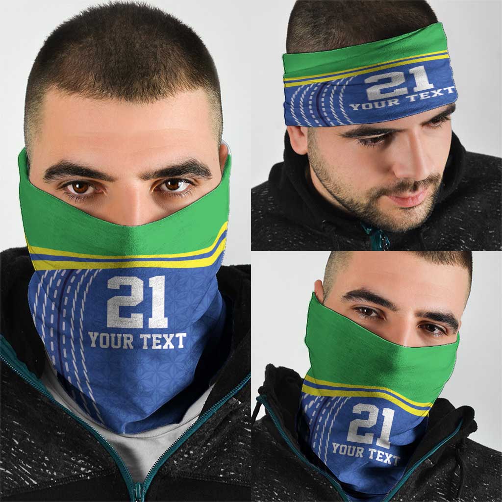 Tanzania Cricket Custom Neck Gaiter The Cows Tanzania Pattern LT9