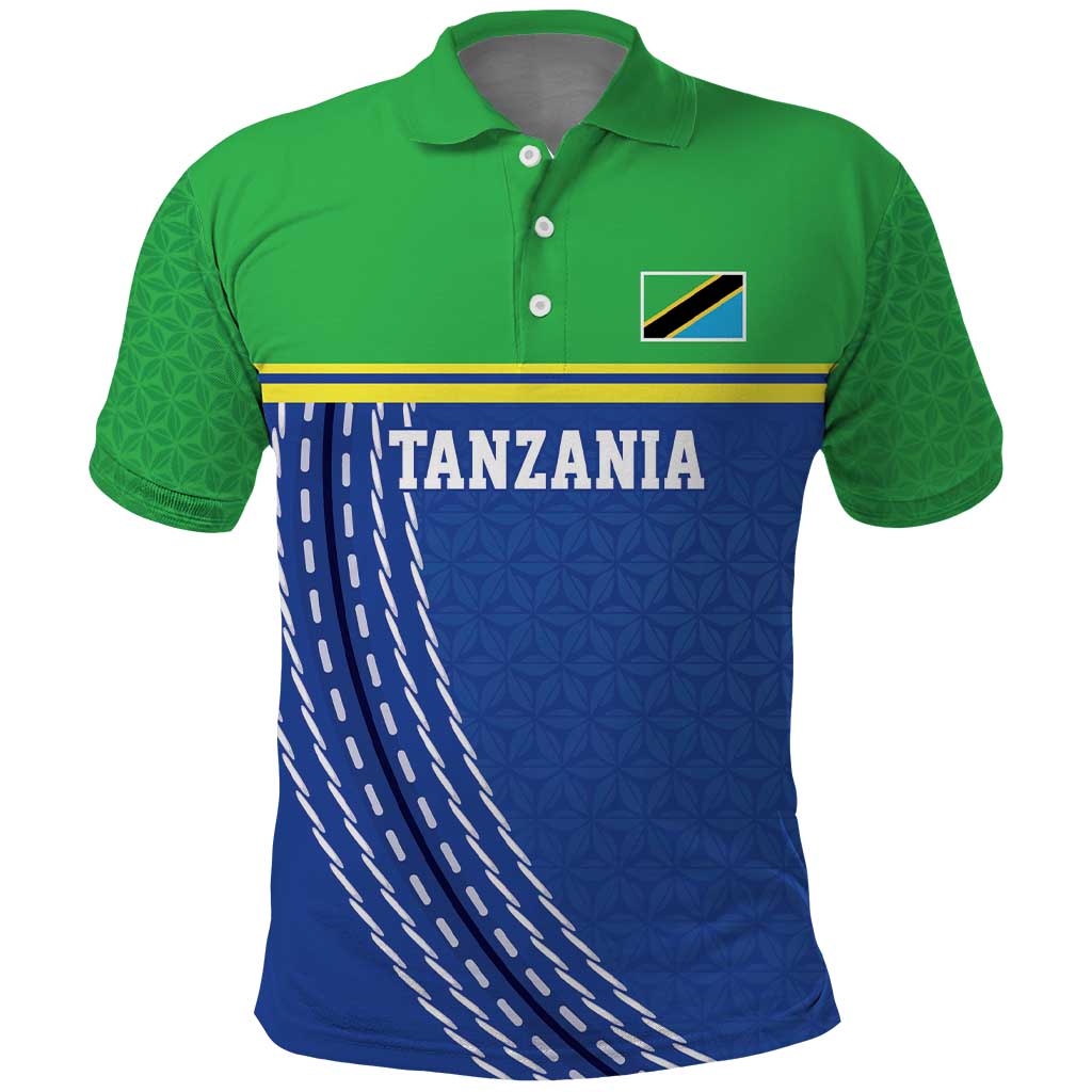 Tanzania Cricket Custom Polo Shirt The Cows Tanzania Pattern LT9