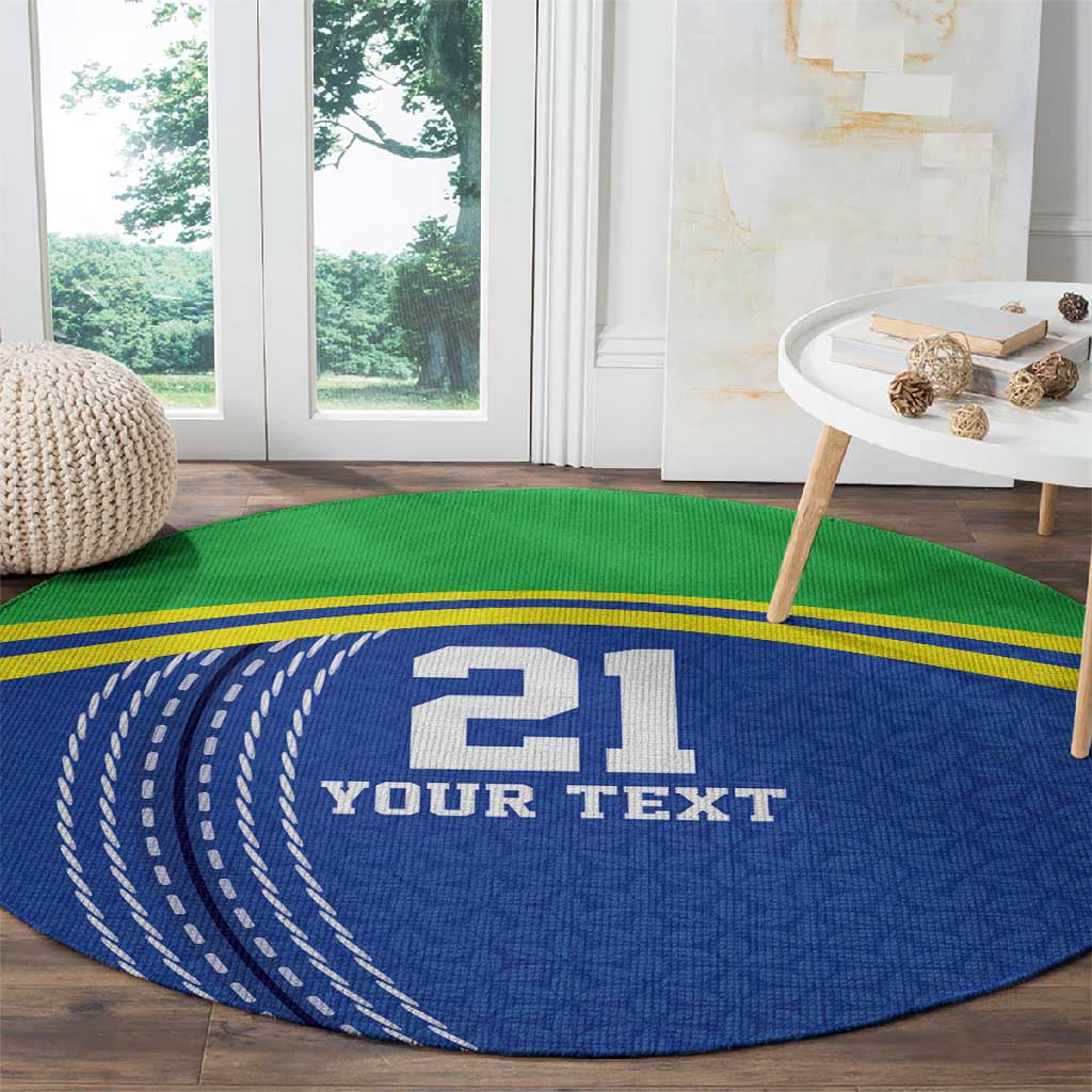 Custom Cicket African Tanzania Round Carpet The Cows Tanzania Pattern LT9