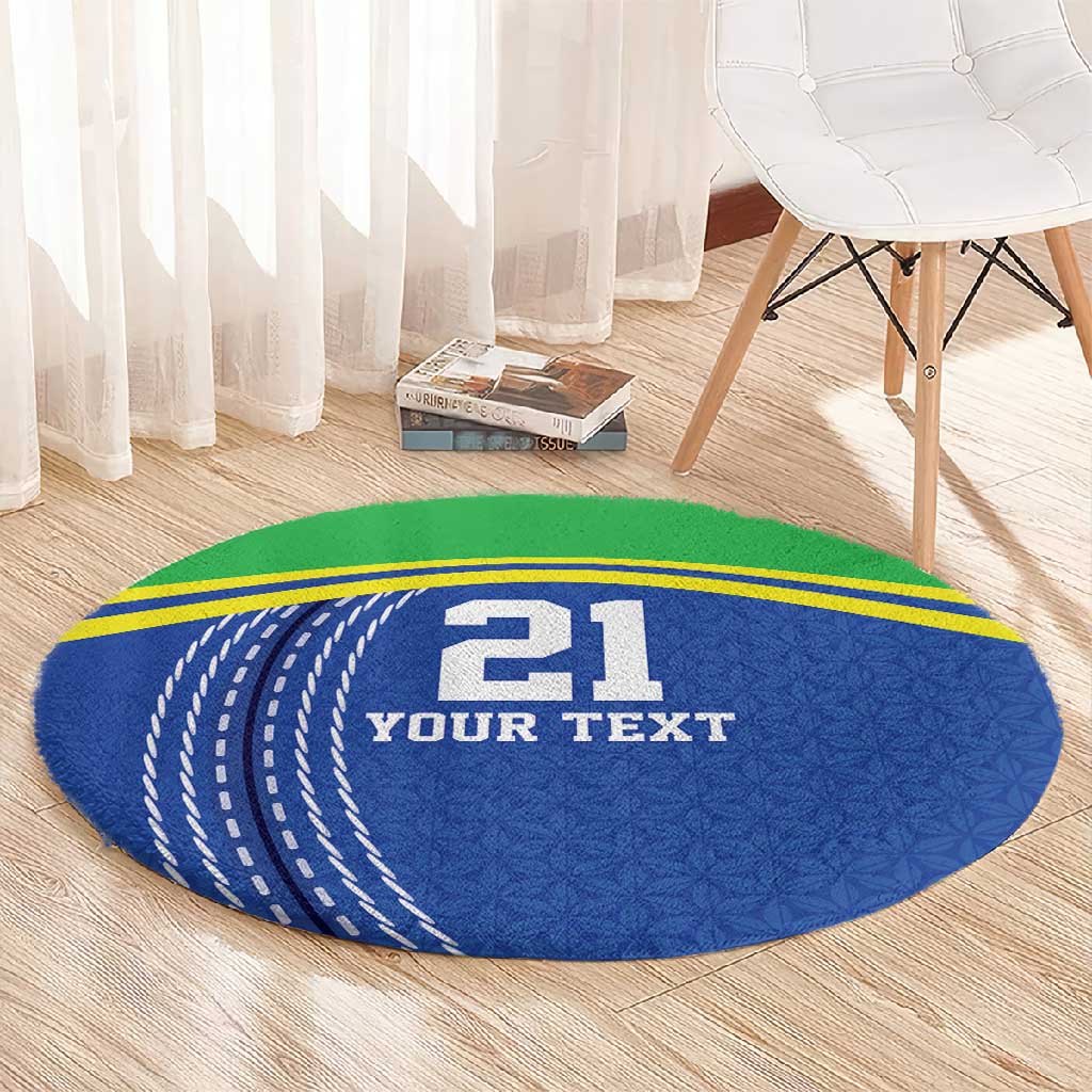 Custom Cicket African Tanzania Round Carpet The Cows Tanzania Pattern LT9