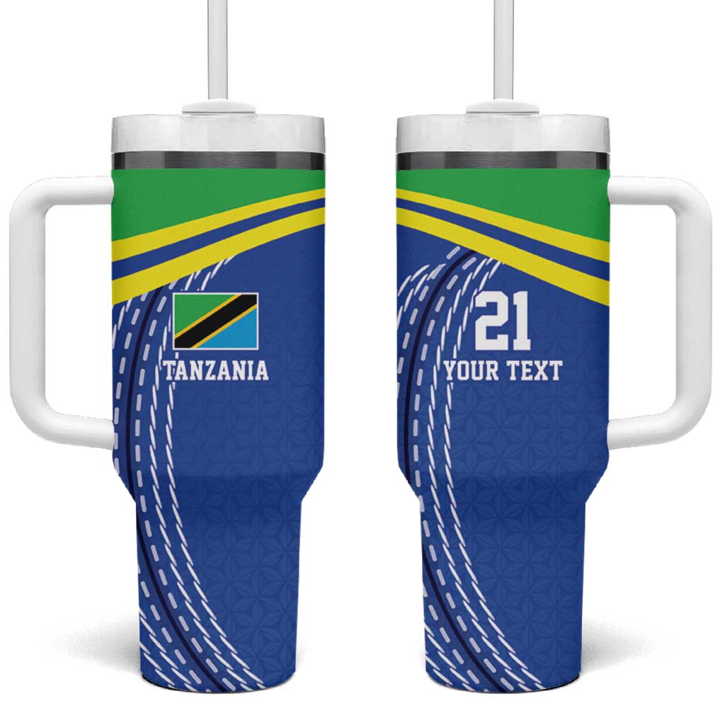 Custom Cicket African Tanzania Tumbler With Handle The Cows Tanzania Pattern LT9