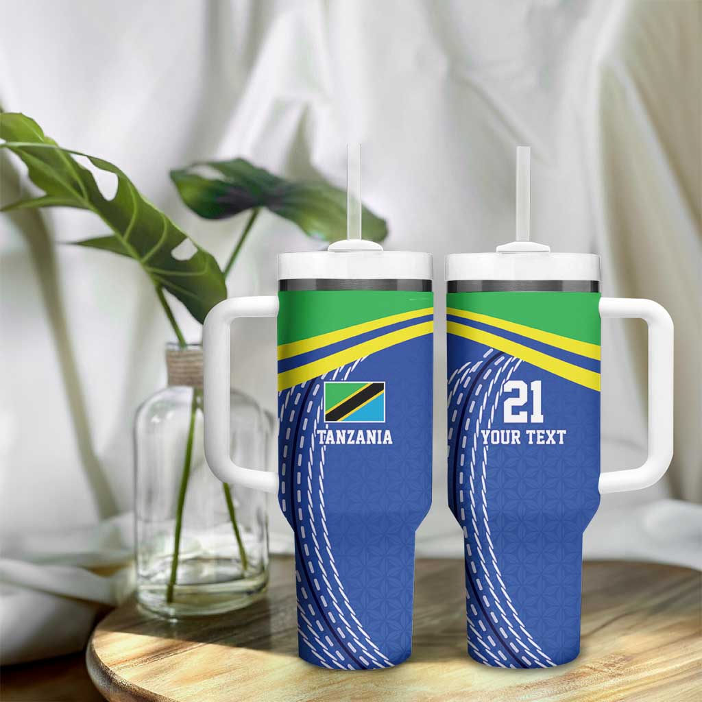 Custom Cicket African Tanzania Tumbler With Handle The Cows Tanzania Pattern LT9