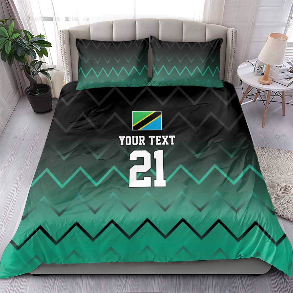 Custom Football African Tanzania Bedding Set Retro 2023-24 Tanzania History LT9