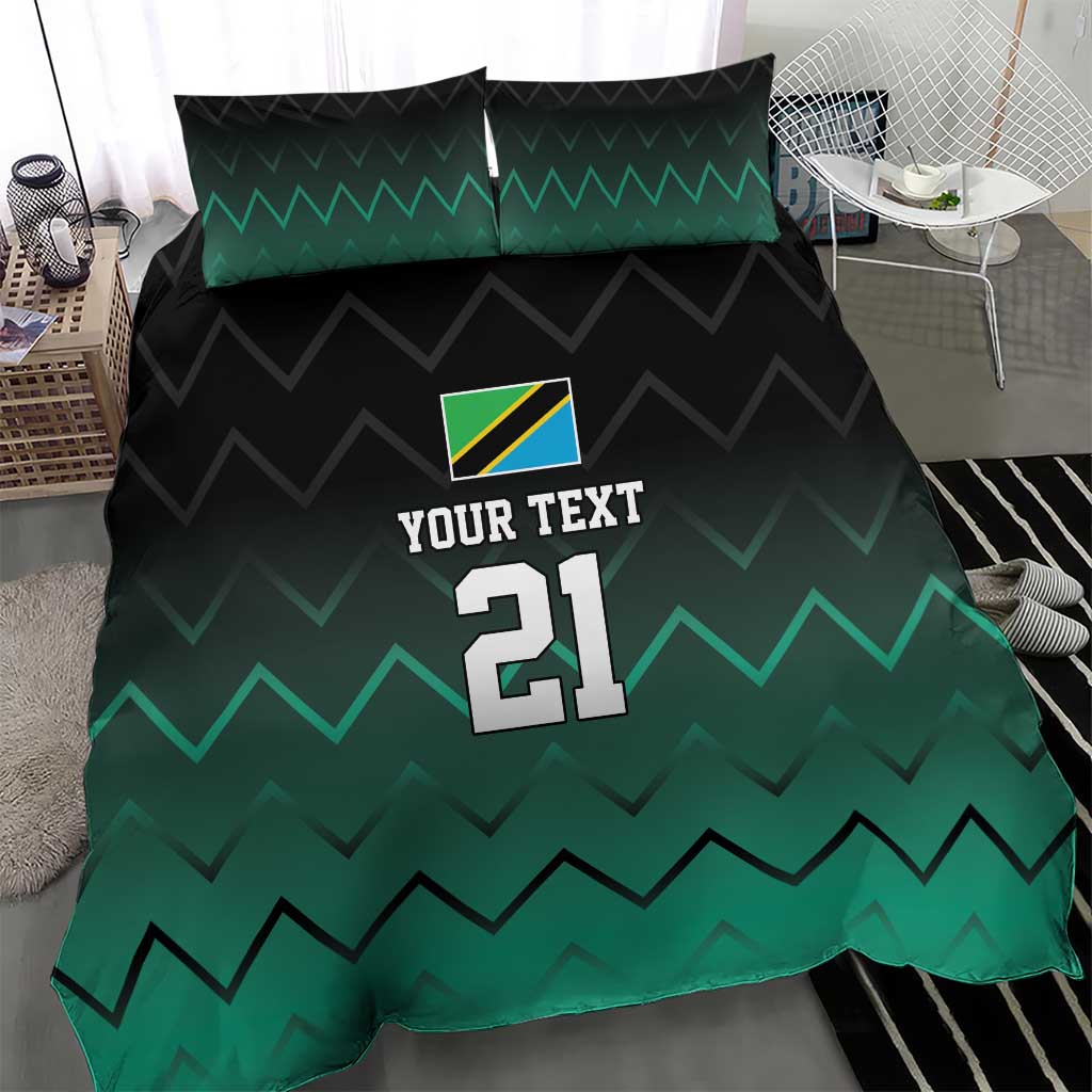 Custom Football African Tanzania Bedding Set Retro 2023-24 Tanzania History LT9