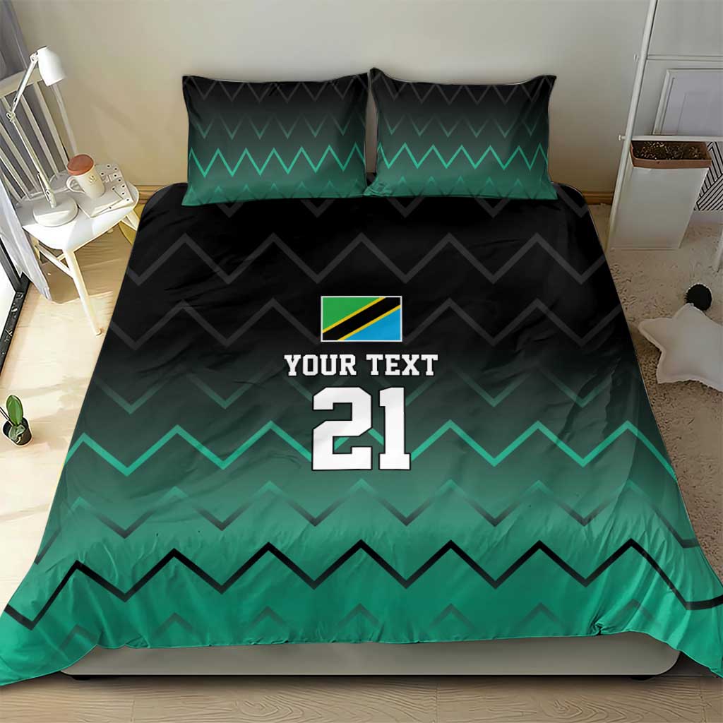 Custom Football African Tanzania Bedding Set Retro 2023-24 Tanzania History LT9