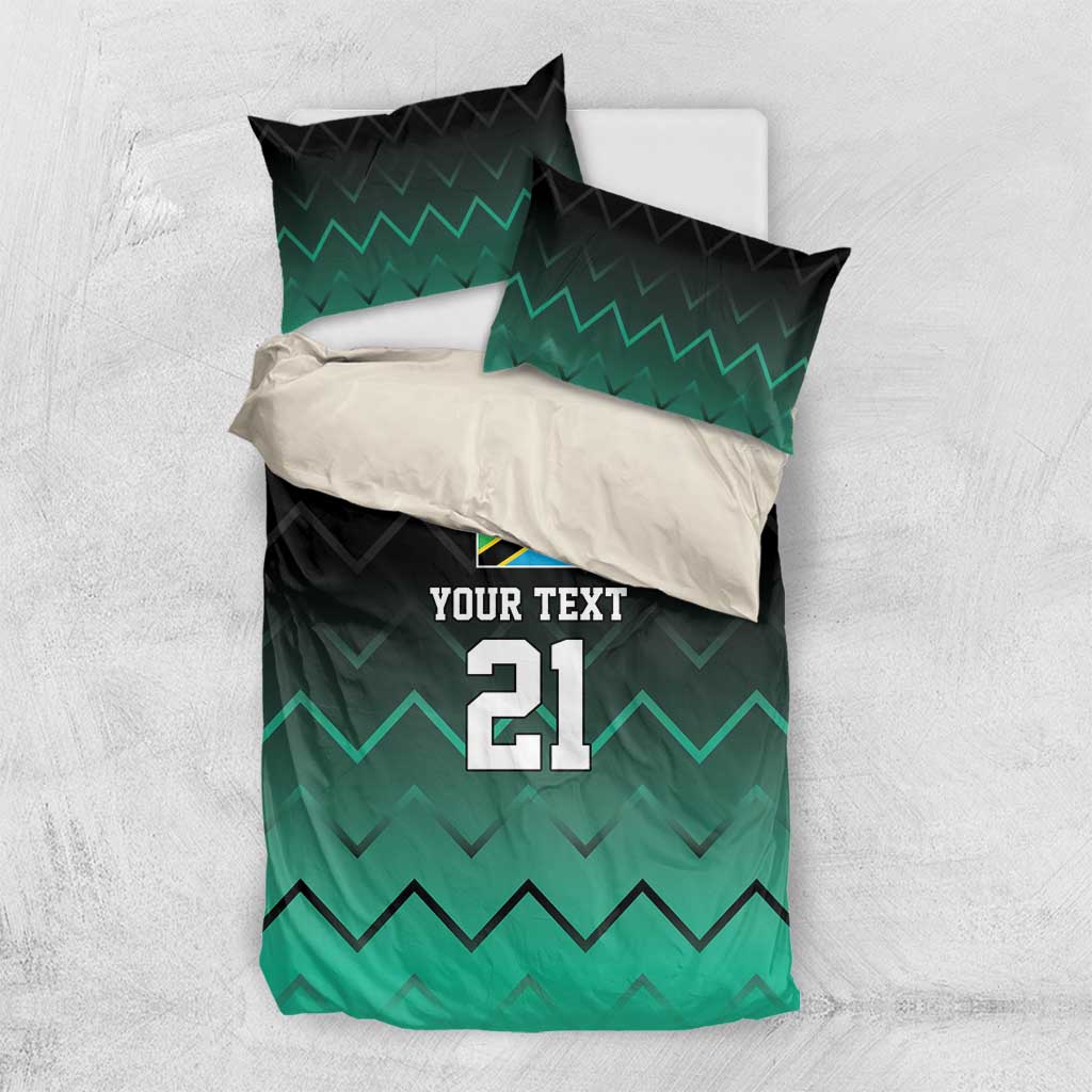 Custom Football African Tanzania Bedding Set Retro 2023-24 Tanzania History LT9