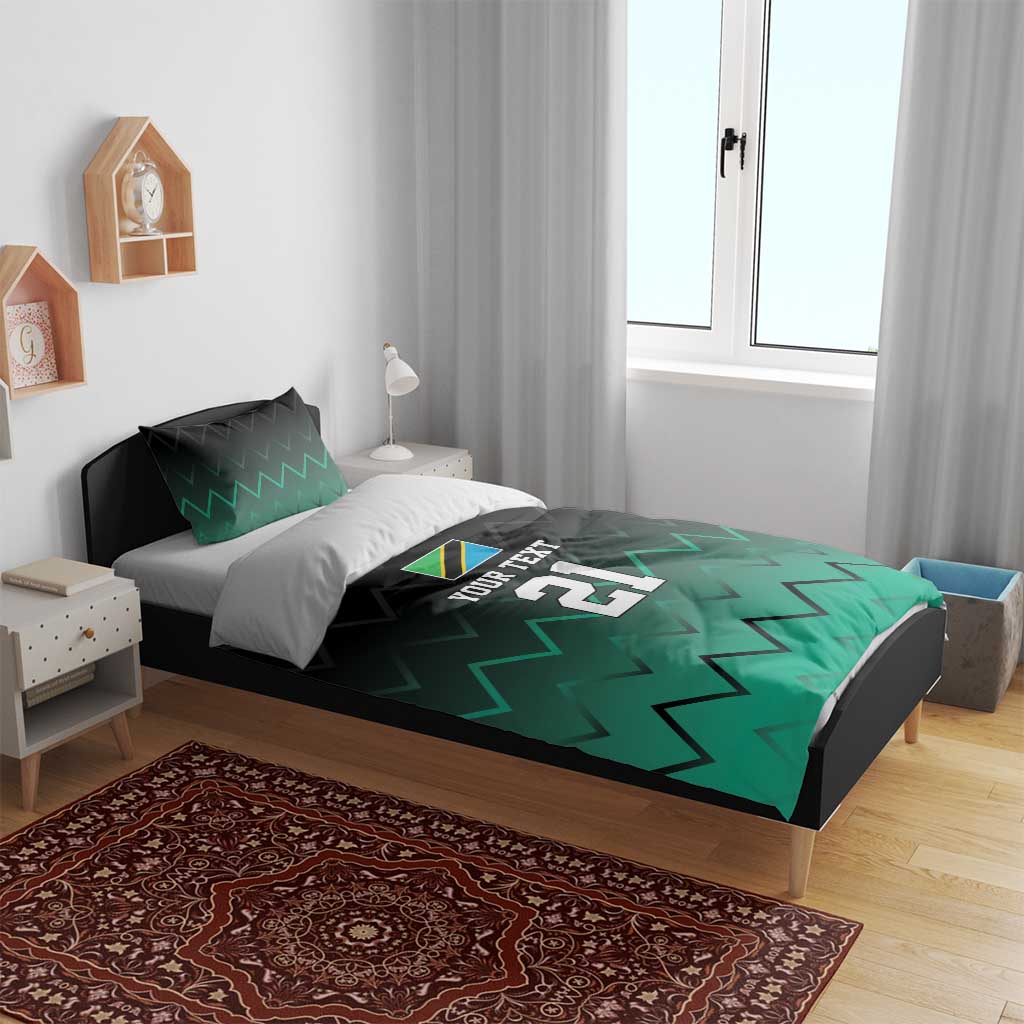 Custom Football African Tanzania Bedding Set Retro 2023-24 Tanzania History LT9