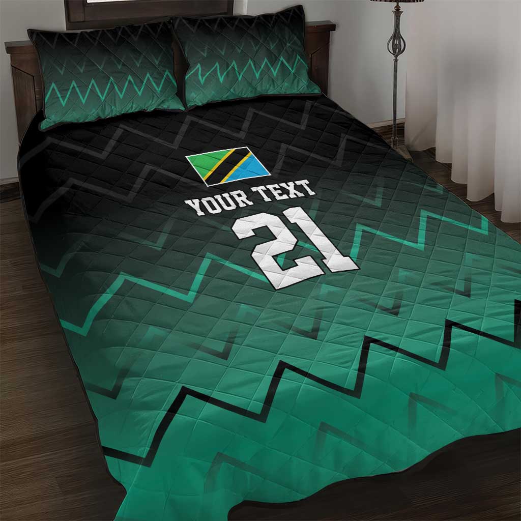Custom Football African Tanzania Quilt Bed Set Retro 2023-24 Tanzania History LT9