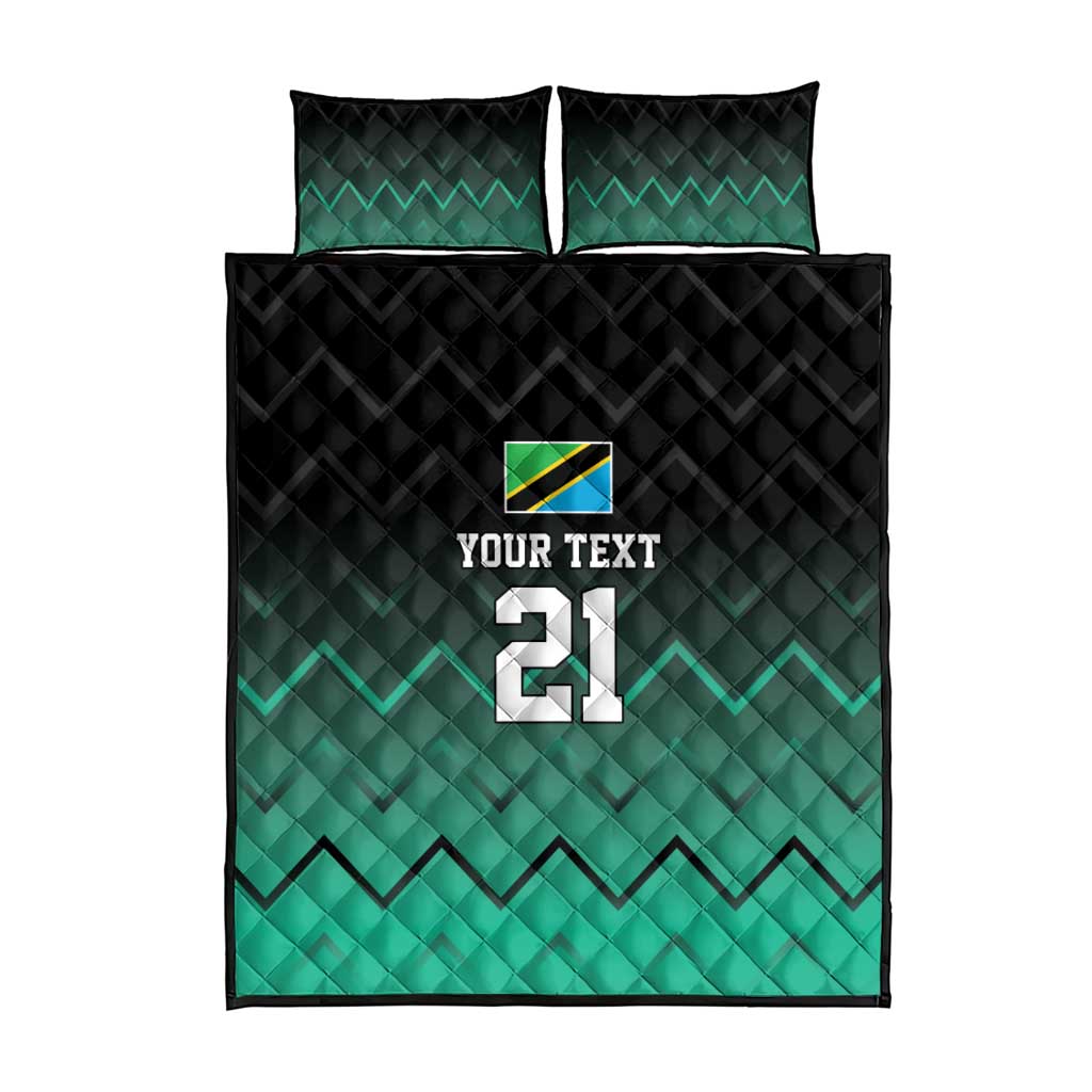 Custom Football African Tanzania Quilt Bed Set Retro 2023-24 Tanzania History LT9