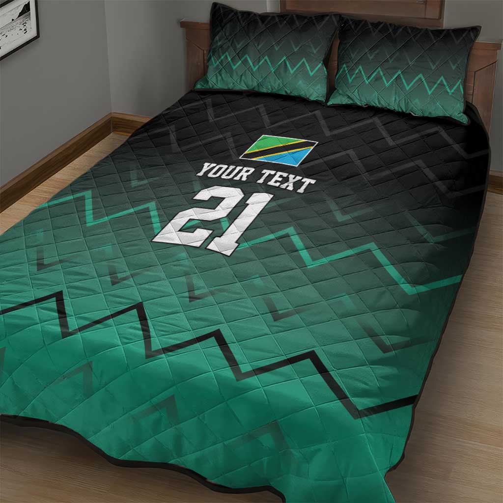 Custom Football African Tanzania Quilt Bed Set Retro 2023-24 Tanzania History LT9