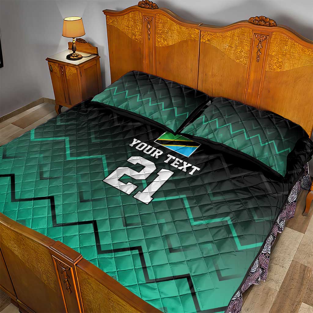 Custom Football African Tanzania Quilt Bed Set Retro 2023-24 Tanzania History LT9