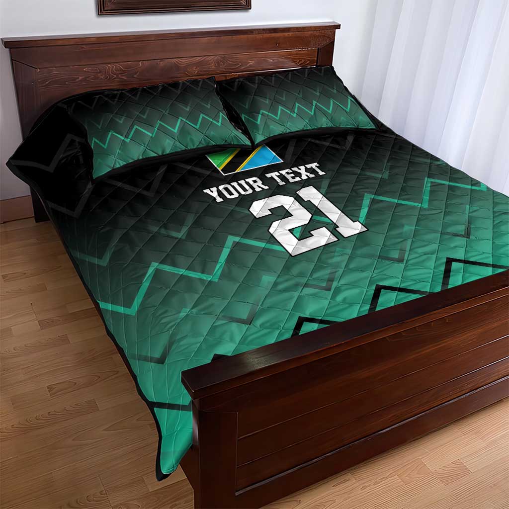 Custom Football African Tanzania Quilt Bed Set Retro 2023-24 Tanzania History LT9