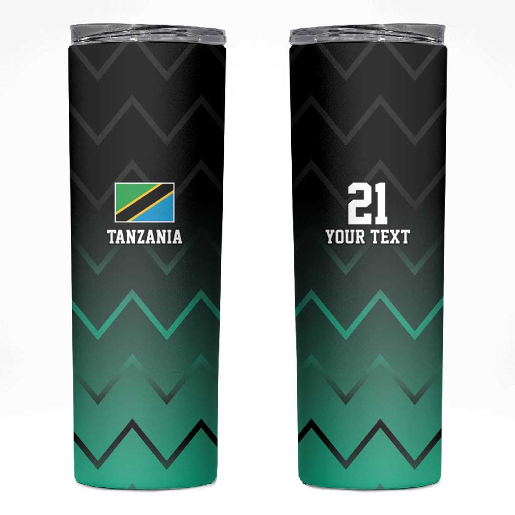 Custom Football African Tanzania Skinny Tumbler Retro 2023-24 Tanzania History LT9