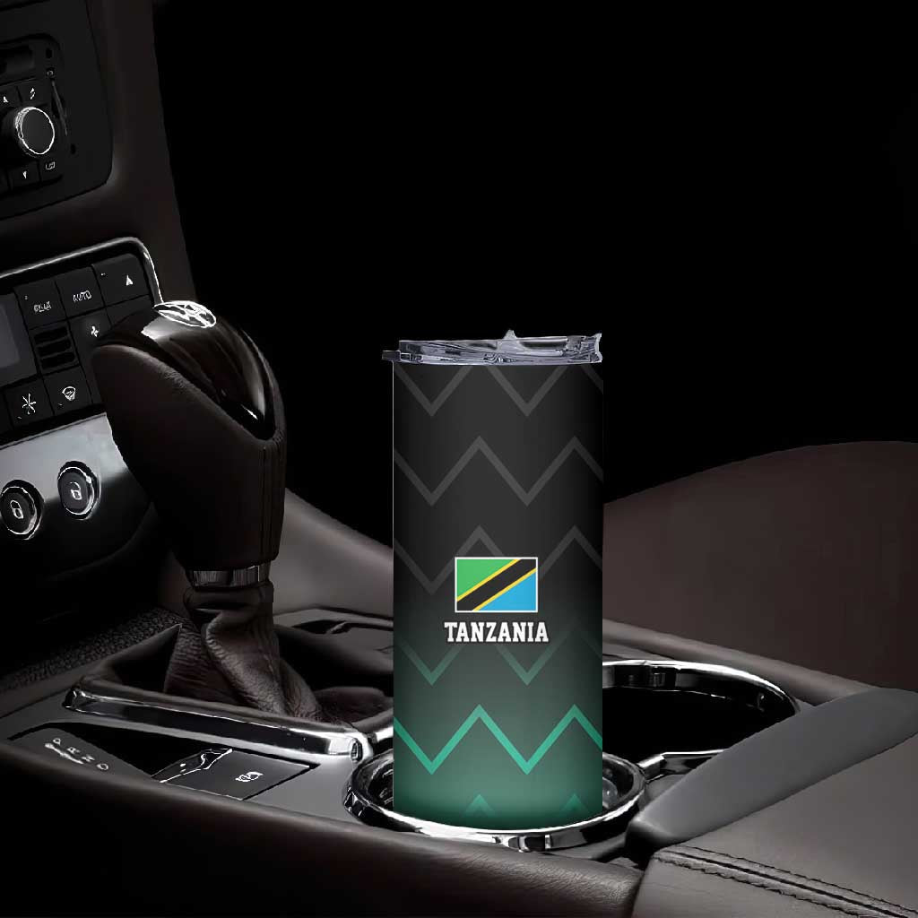 Custom Football African Tanzania Skinny Tumbler Retro 2023-24 Tanzania History LT9