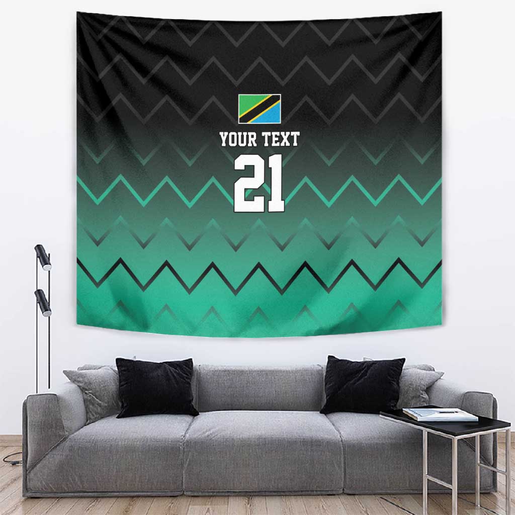 Custom Football African Tanzania Tapestry Retro 2023-24 Tanzania History LT9
