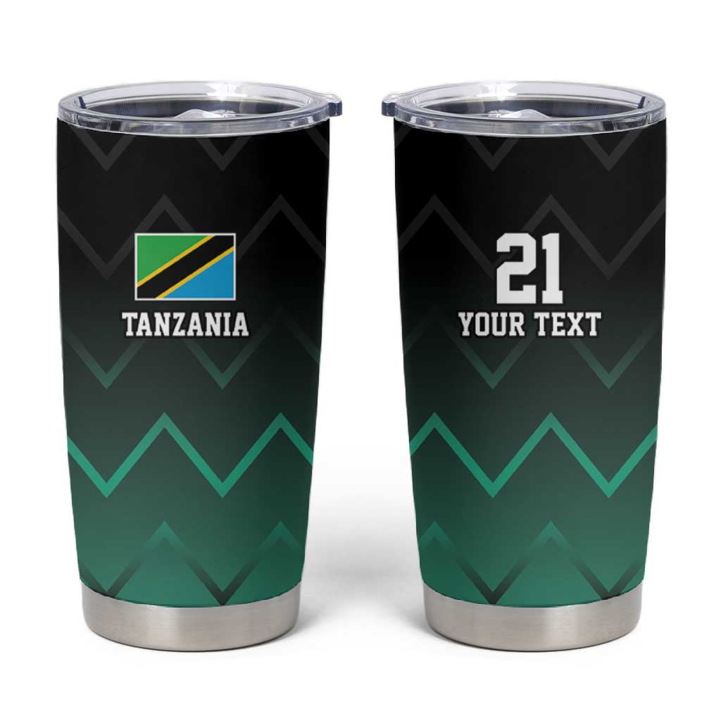 Custom Football African Tanzania Tumbler Cup Retro 2023-24 Tanzania History LT9