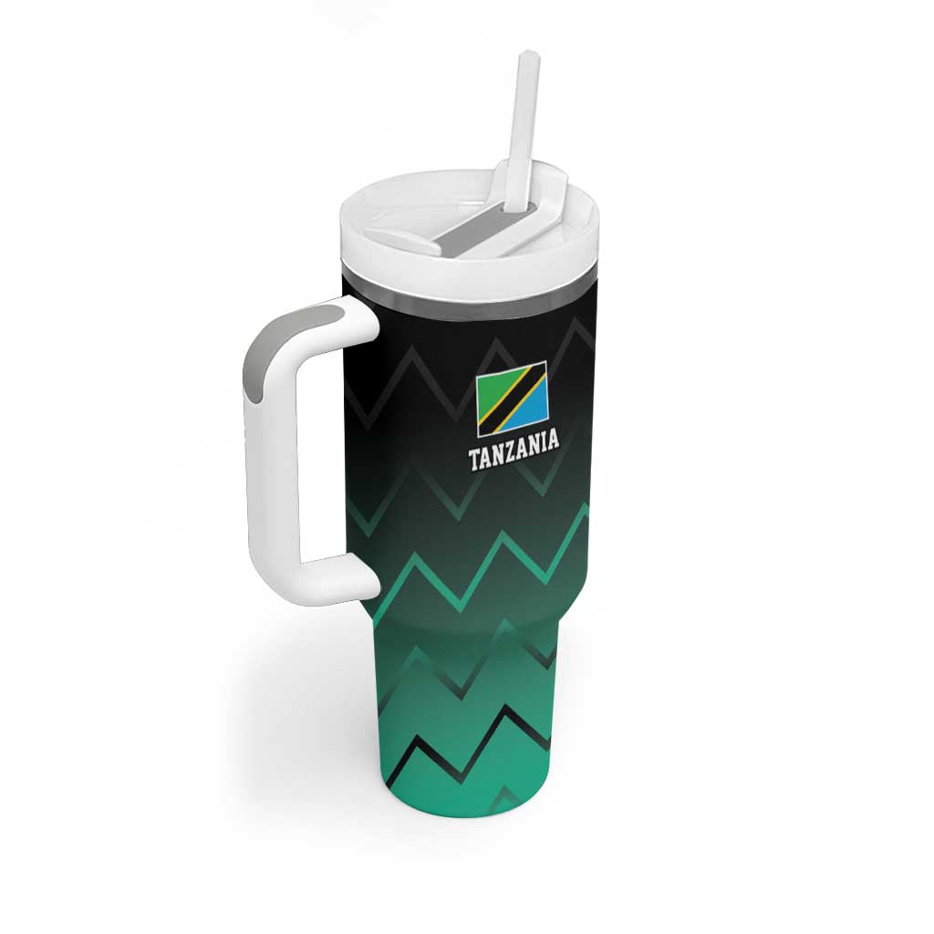 Custom Football African Tanzania Tumbler With Handle Retro 2023-24 Tanzania History LT9