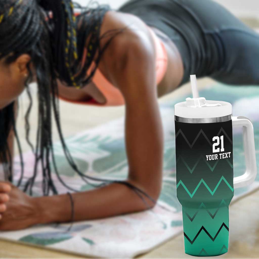 Custom Football African Tanzania Tumbler With Handle Retro 2023-24 Tanzania History LT9