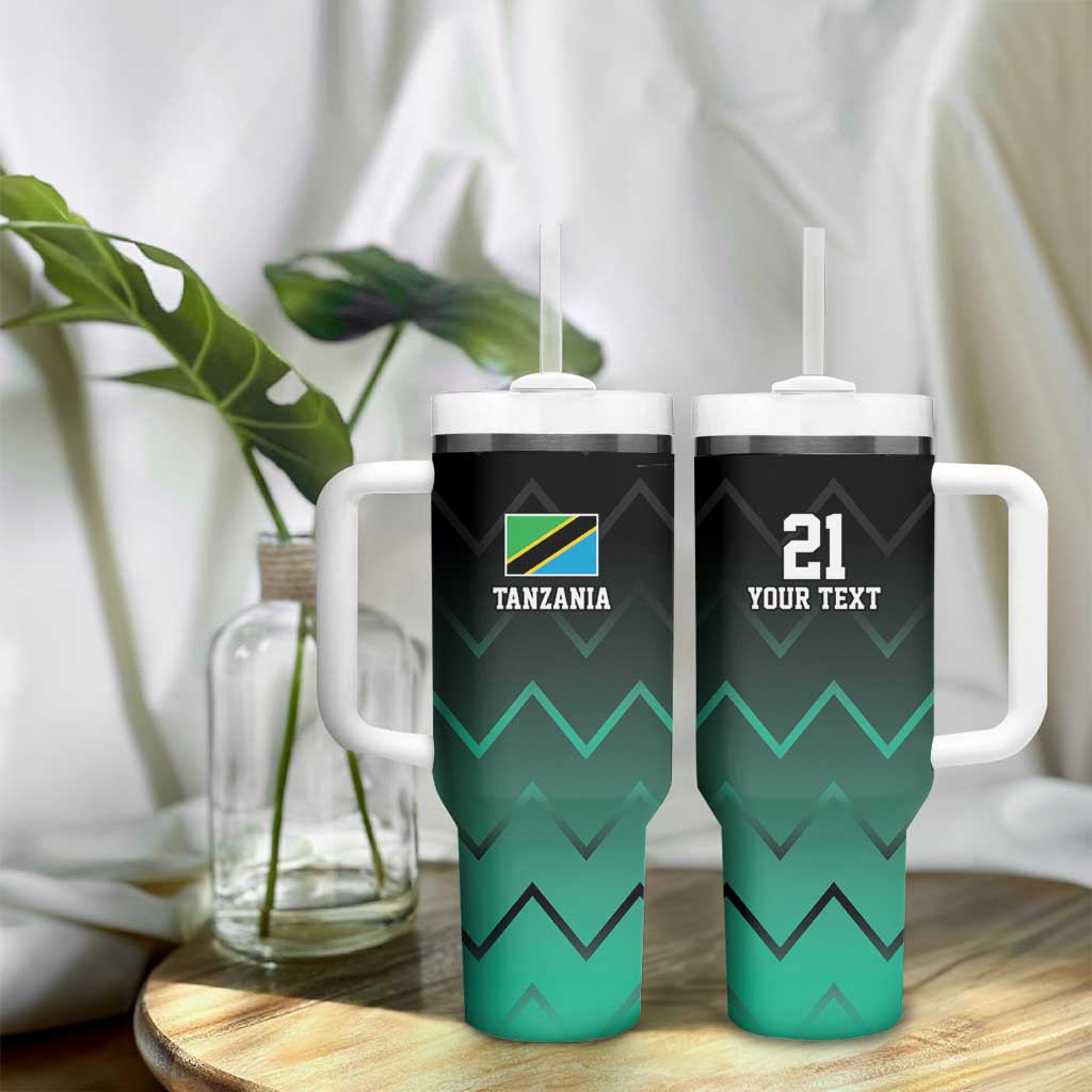 Custom Football African Tanzania Tumbler With Handle Retro 2023-24 Tanzania History LT9