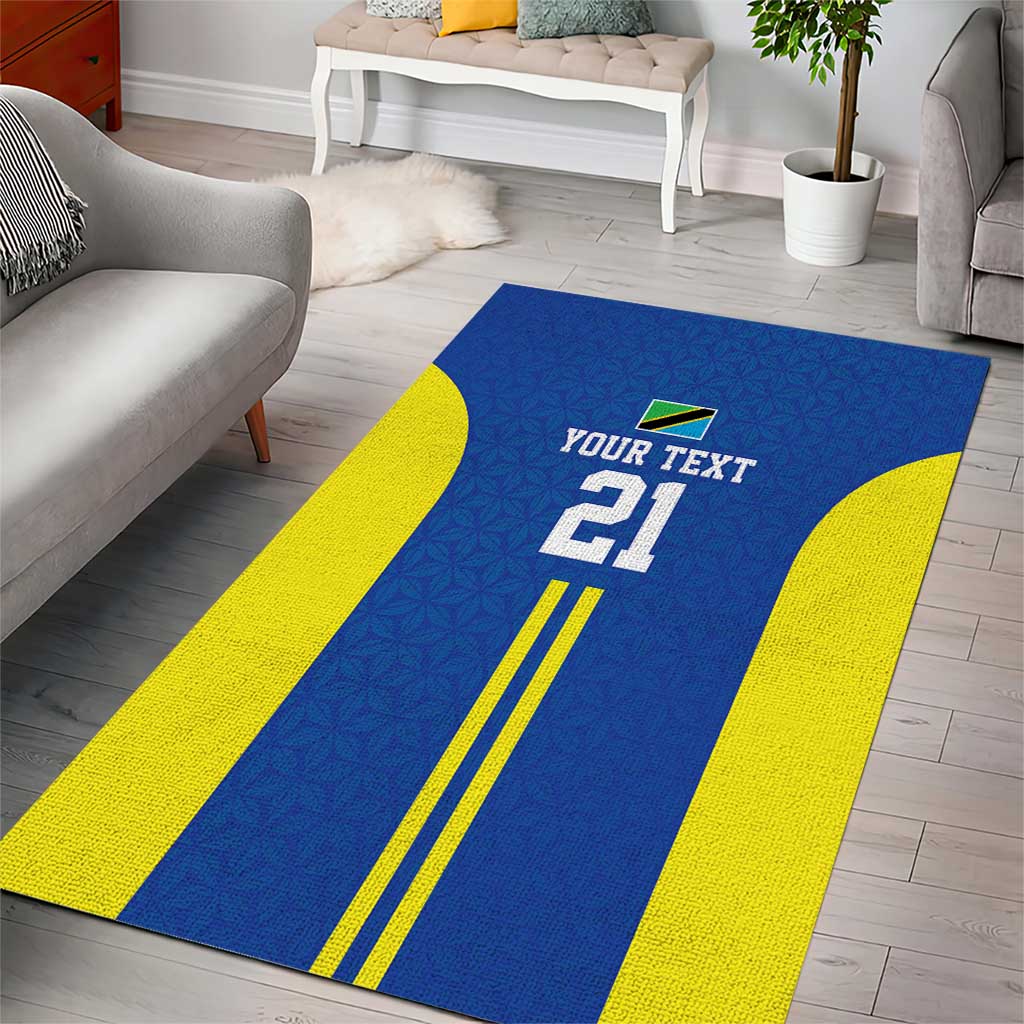 Custom Football African Tanzania Area Rug Taifa Stars Go Champion LT9