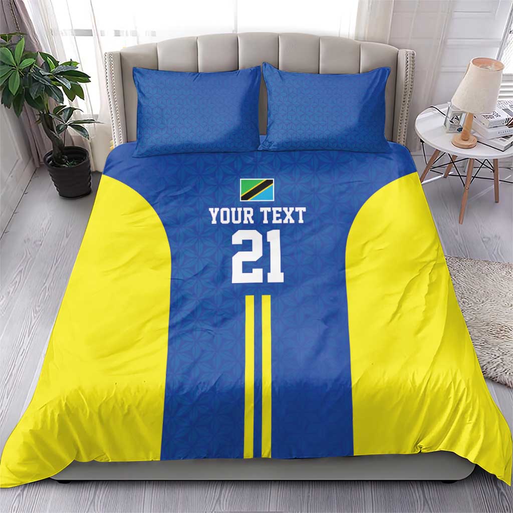 Custom Football African Tanzania Bedding Set Taifa Stars Go Champion LT9