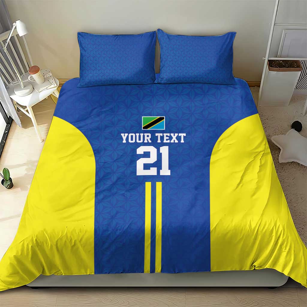 Custom Football African Tanzania Bedding Set Taifa Stars Go Champion LT9