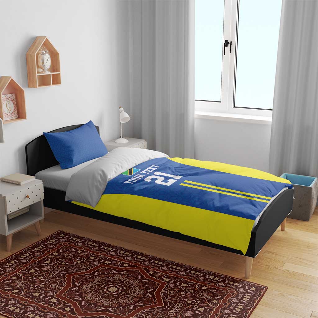 Custom Football African Tanzania Bedding Set Taifa Stars Go Champion LT9