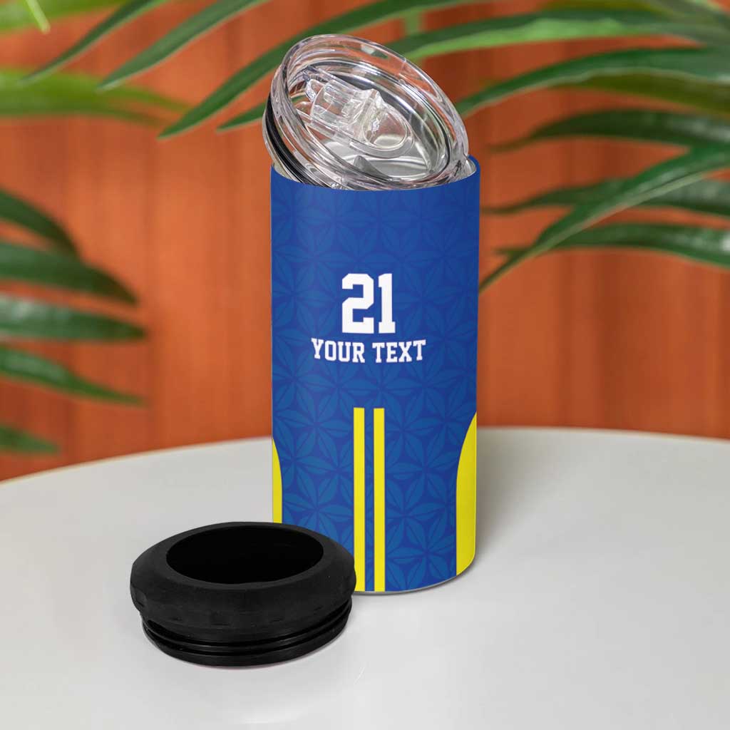 Custom Football African Tanzania 4 in 1 Can Cooler Tumbler Taifa Stars Go Champion LT9
