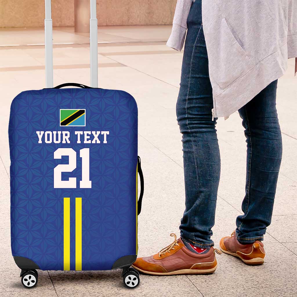 Tanzania Football Custom Luggage Cover Taifa Stars Go Champion LT9