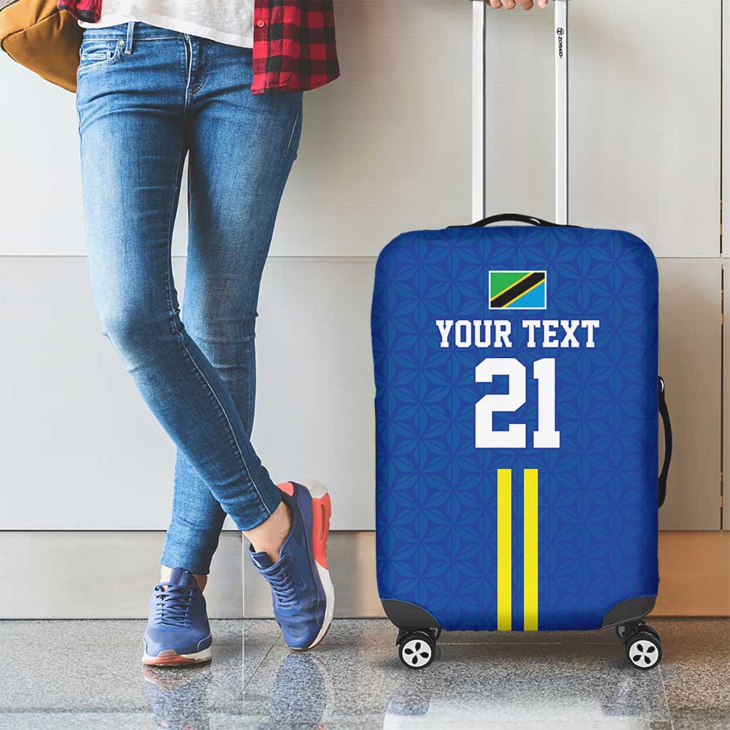 Tanzania Football Custom Luggage Cover Taifa Stars Go Champion LT9