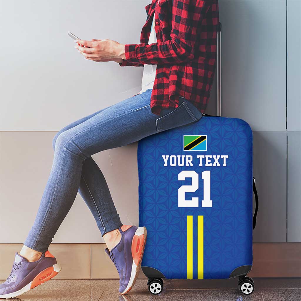 Tanzania Football Custom Luggage Cover Taifa Stars Go Champion LT9