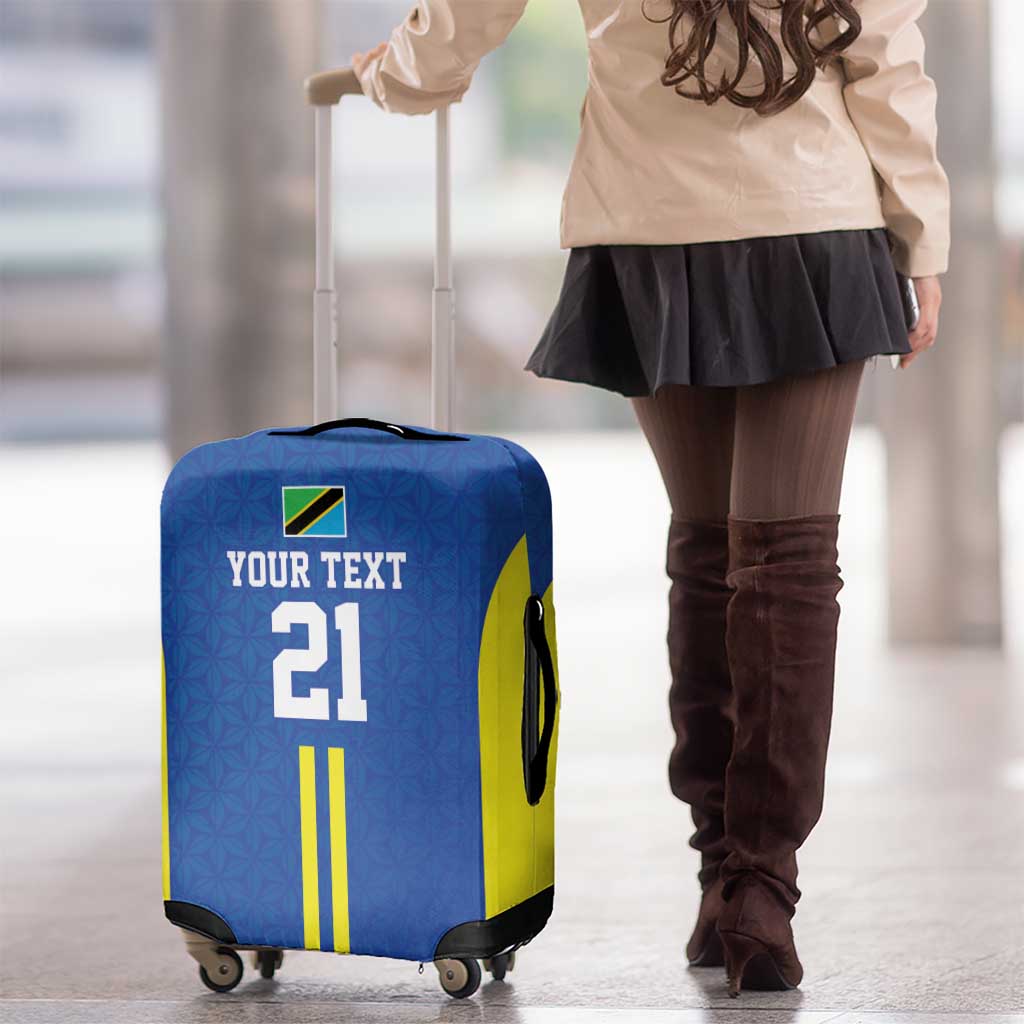 Tanzania Football Custom Luggage Cover Taifa Stars Go Champion LT9