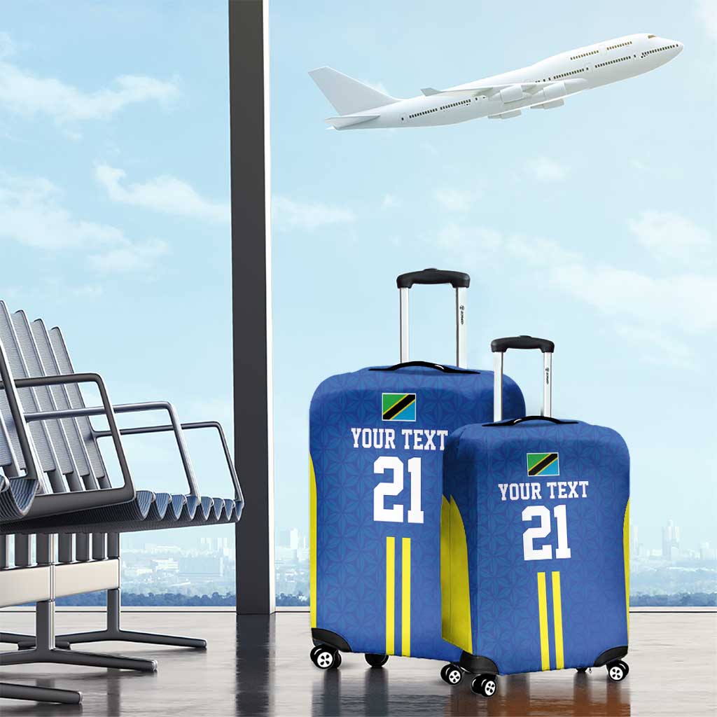 Tanzania Football Custom Luggage Cover Taifa Stars Go Champion LT9