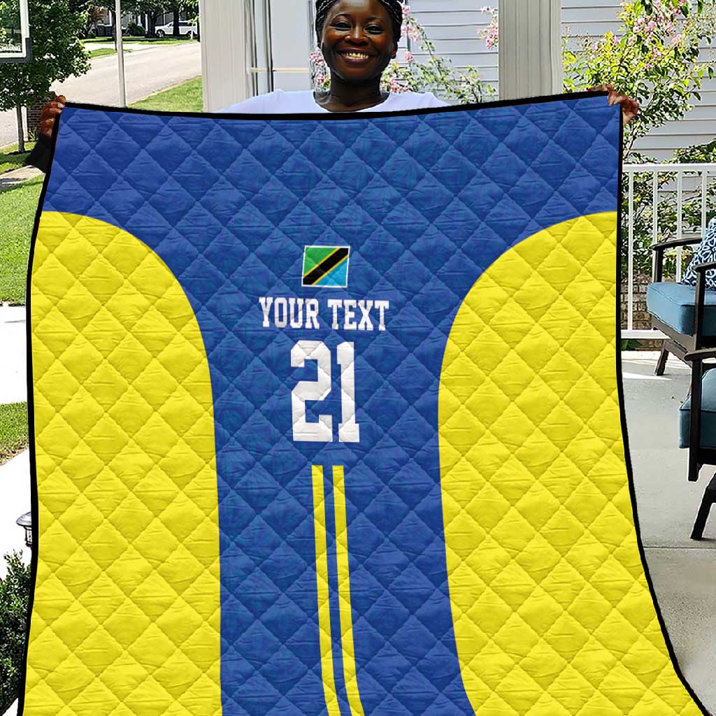 Custom Football African Tanzania Quilt Taifa Stars Go Champion LT9