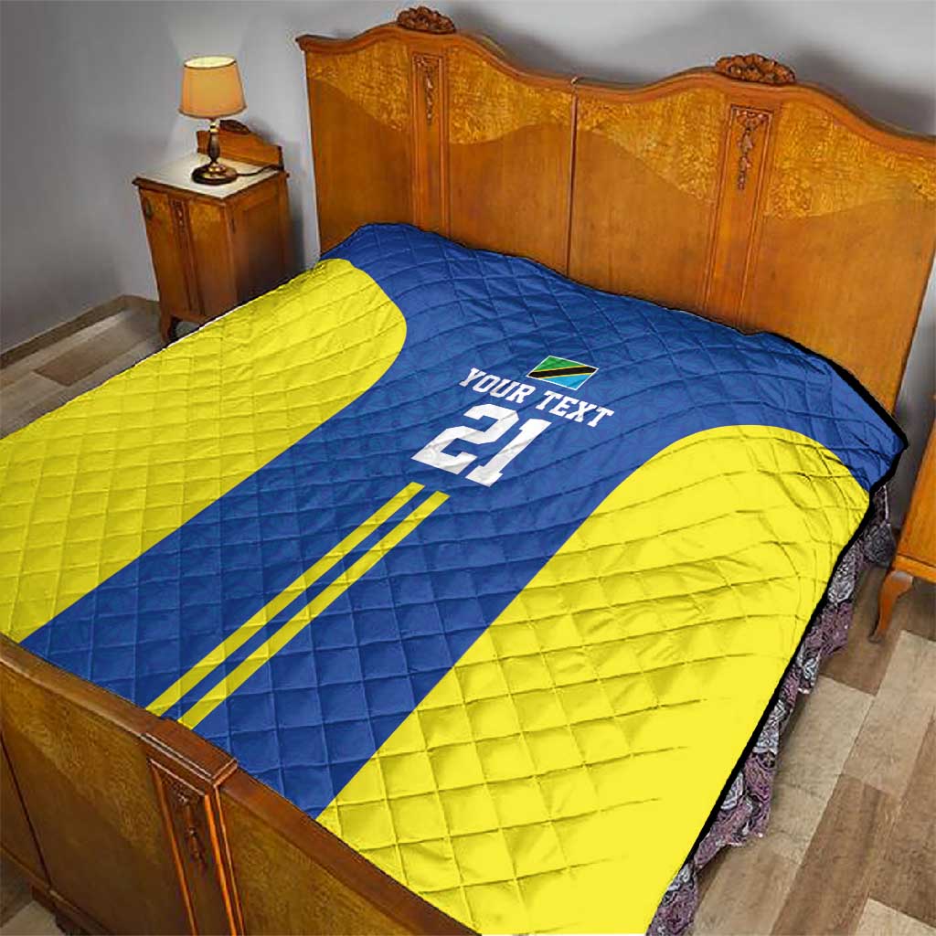 Custom Football African Tanzania Quilt Taifa Stars Go Champion LT9