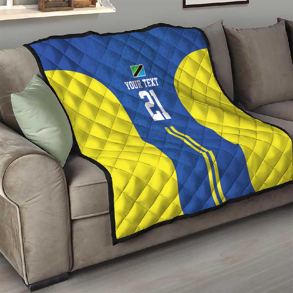 Custom Football African Tanzania Quilt Taifa Stars Go Champion LT9
