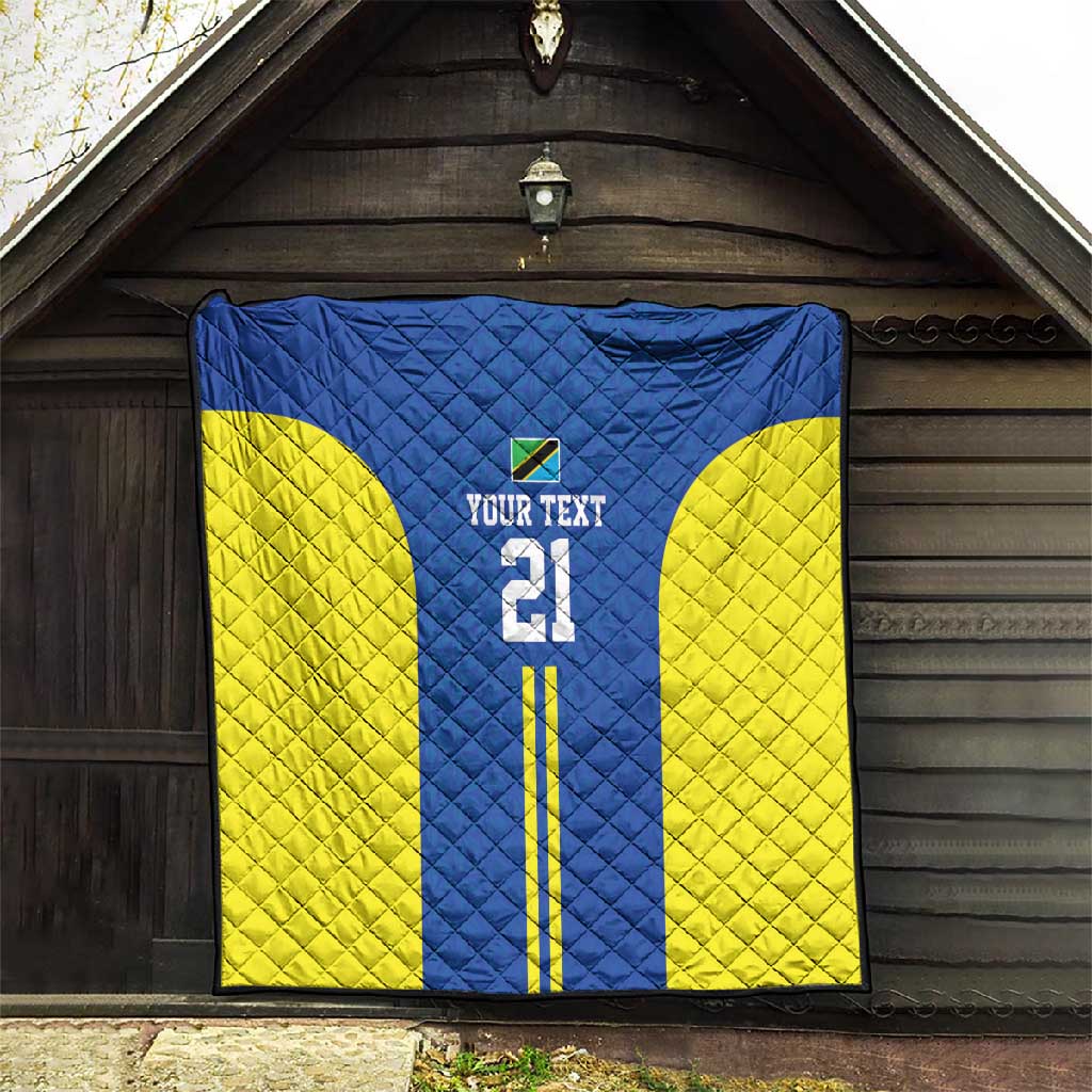Custom Football African Tanzania Quilt Taifa Stars Go Champion LT9
